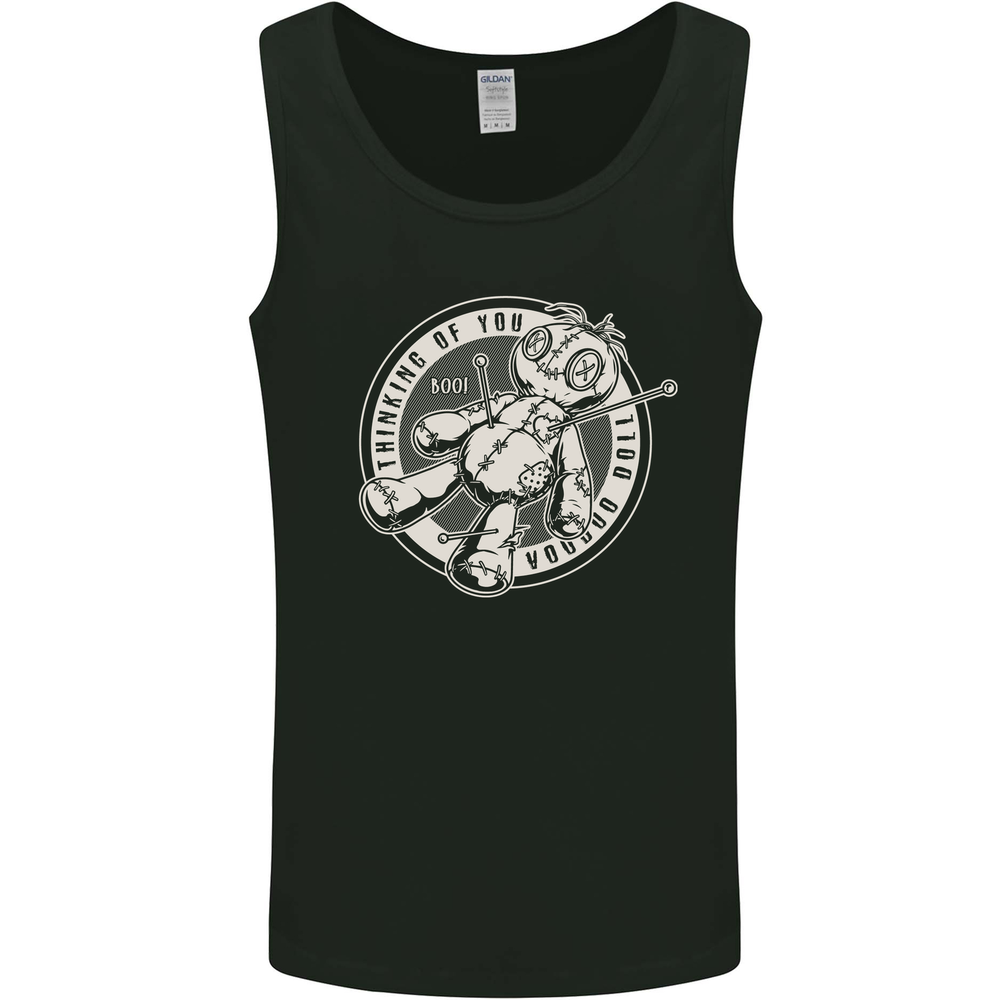 Thinking of You Voodoo Doll Goth Mens Vest Tank Top