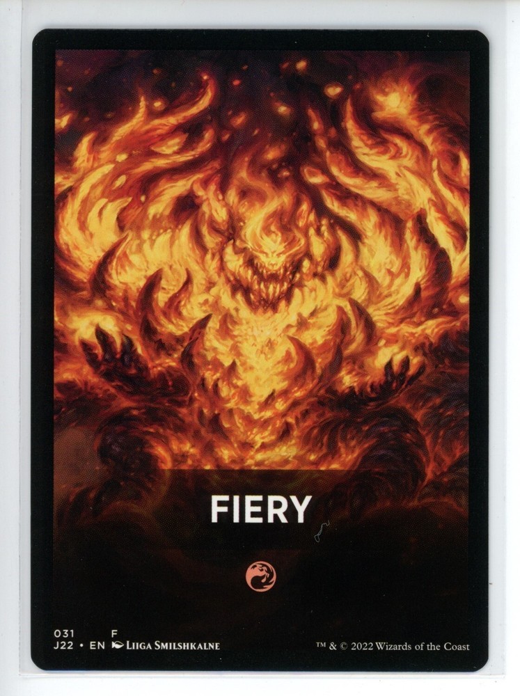 FIERY THEME CARD Jumpstart 2022 #31 J22(NM+)(MTG)