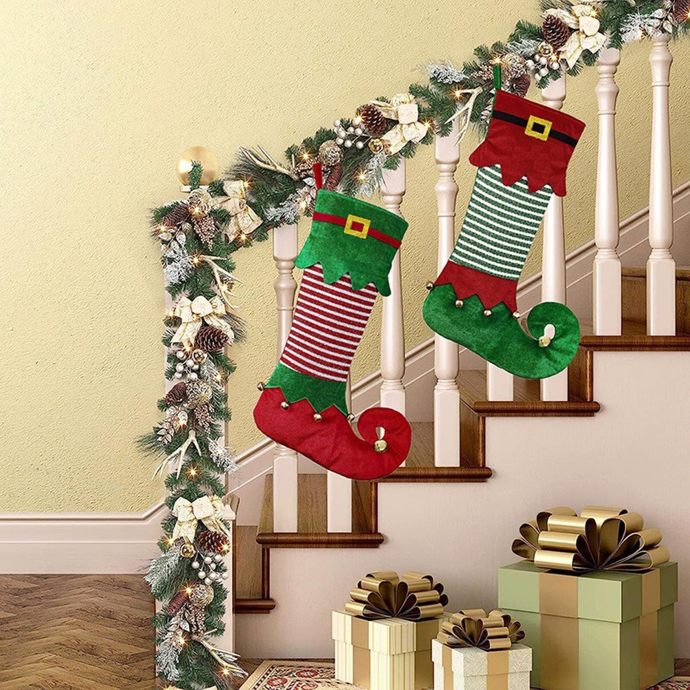 Christmas Decorations Embroidered Socks Gift Bags Christmas Decoration Pendants