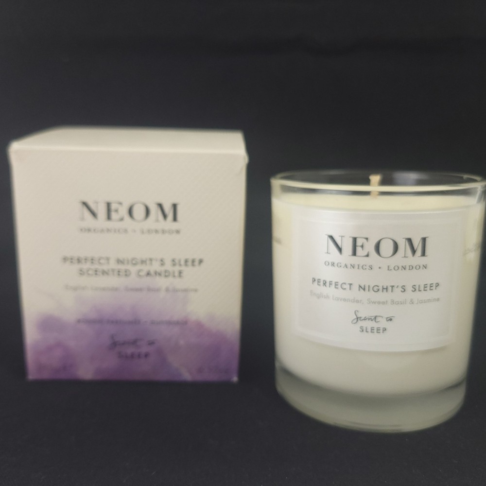 NEOM Perfect Night's Sleep FULL Size Candle 6.52 oz, 185g NEW Lavender Basil