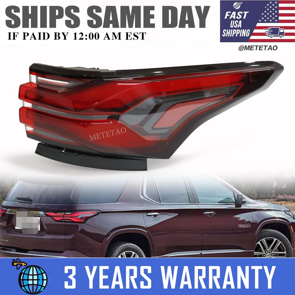 LED Tail Light Right Side Quarter Rear Lamp For Chevrolet Traverse 2022 2023