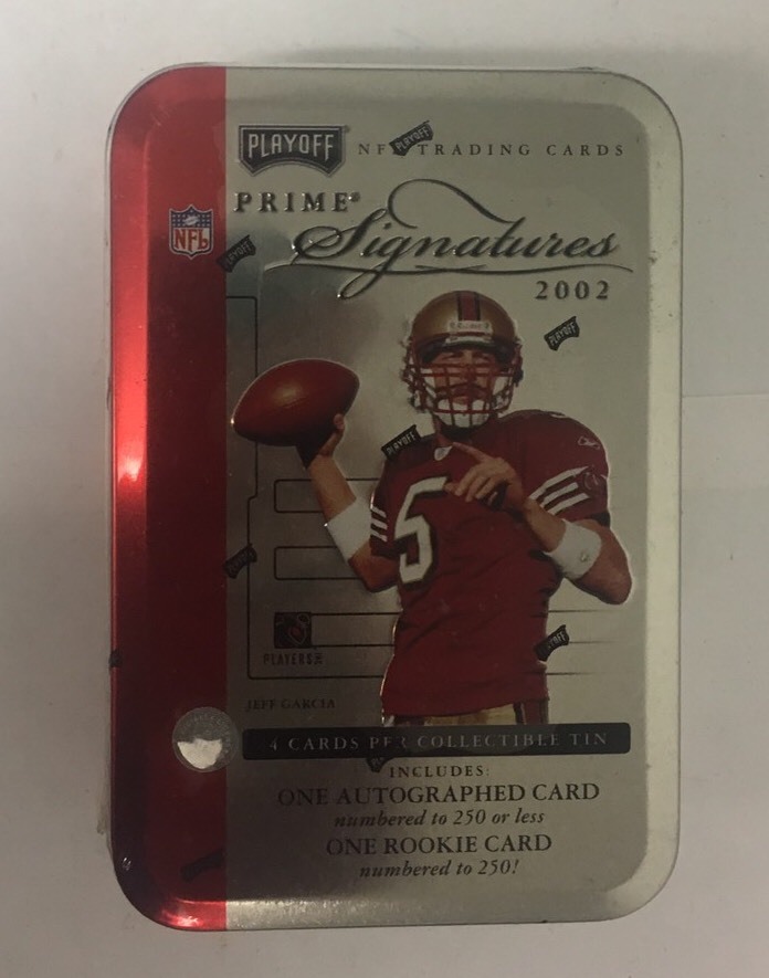 2002 Playoff Prime Signatures Football TIn Box Factory Sealed