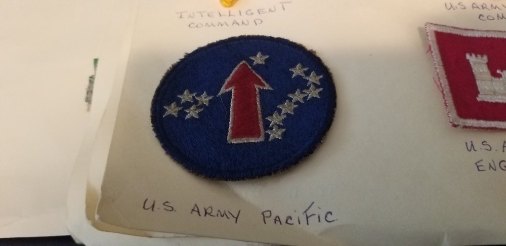 US Army Military Patch US Army Pacific Id#fg73.