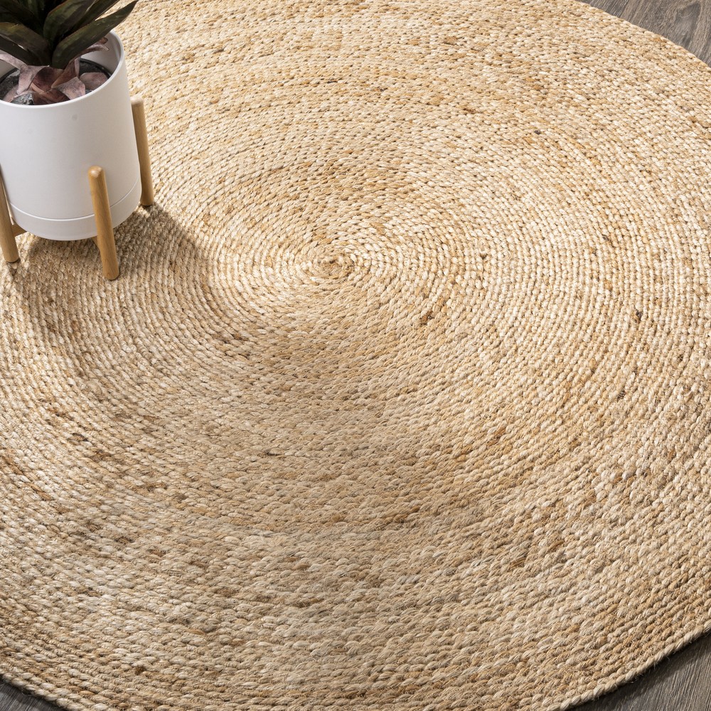 Jonathan Y Ansa 4x4 Natural Jute Indoor Outdoor Rug RNF103-4R