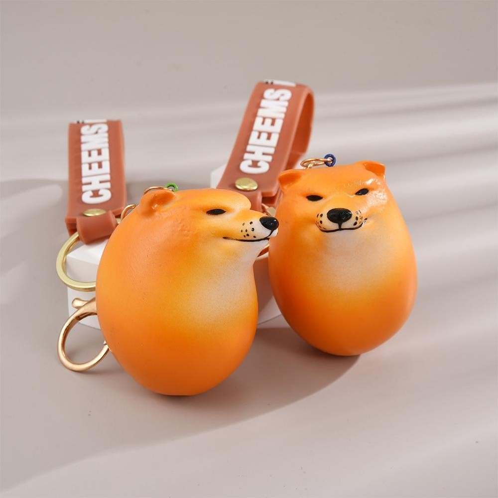 Cute Dog Egg Keychain Pendant for Bag Backpack or Car Accessory Gift