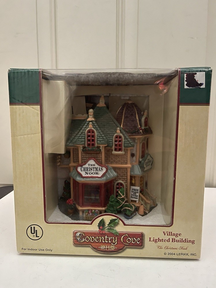 Lemax Coventry Cove Lighted Ceramic Christmas House with Cord Box