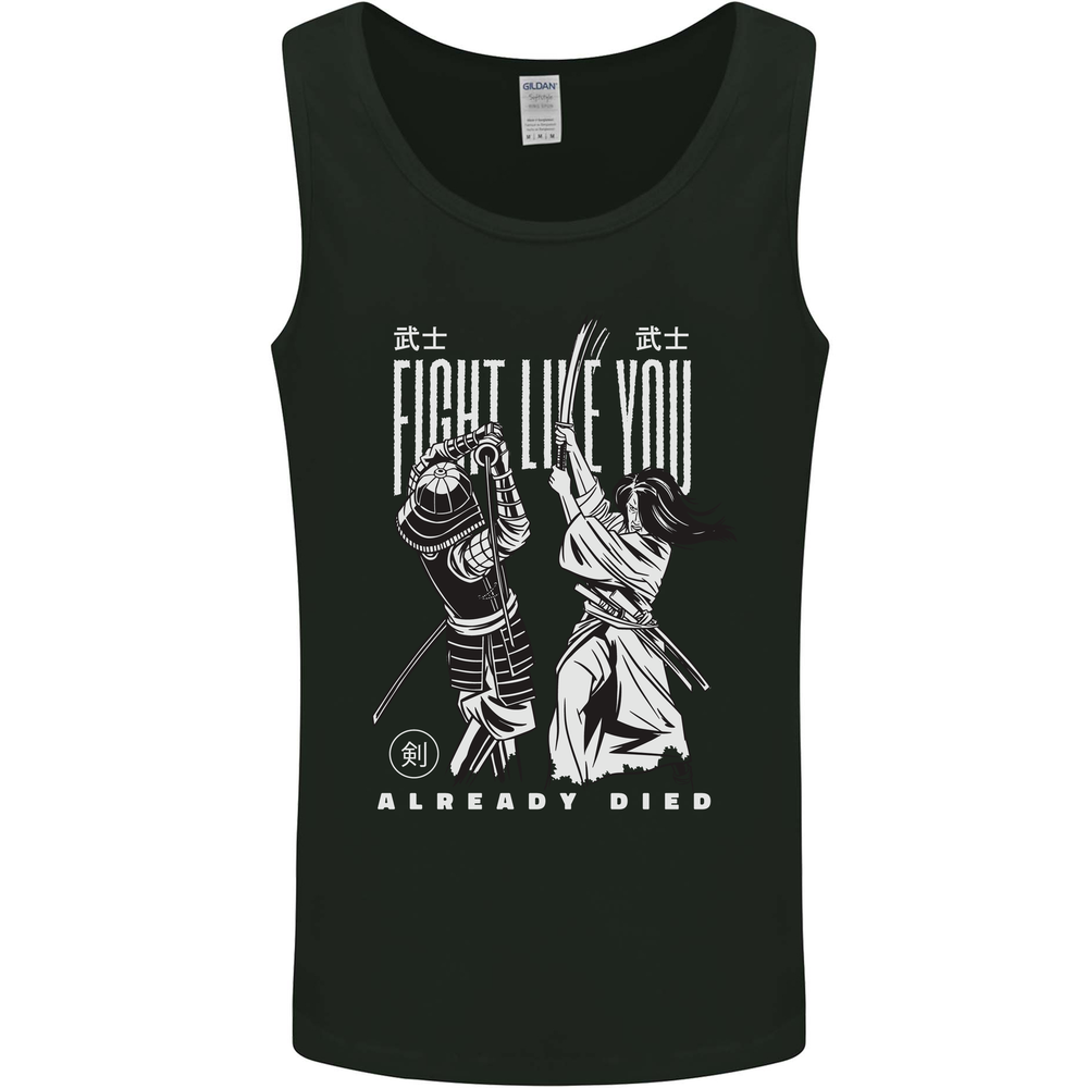 Fight Like You Died MMA Kenjutsu Kendo Iaido Mens Vest Tank Top
