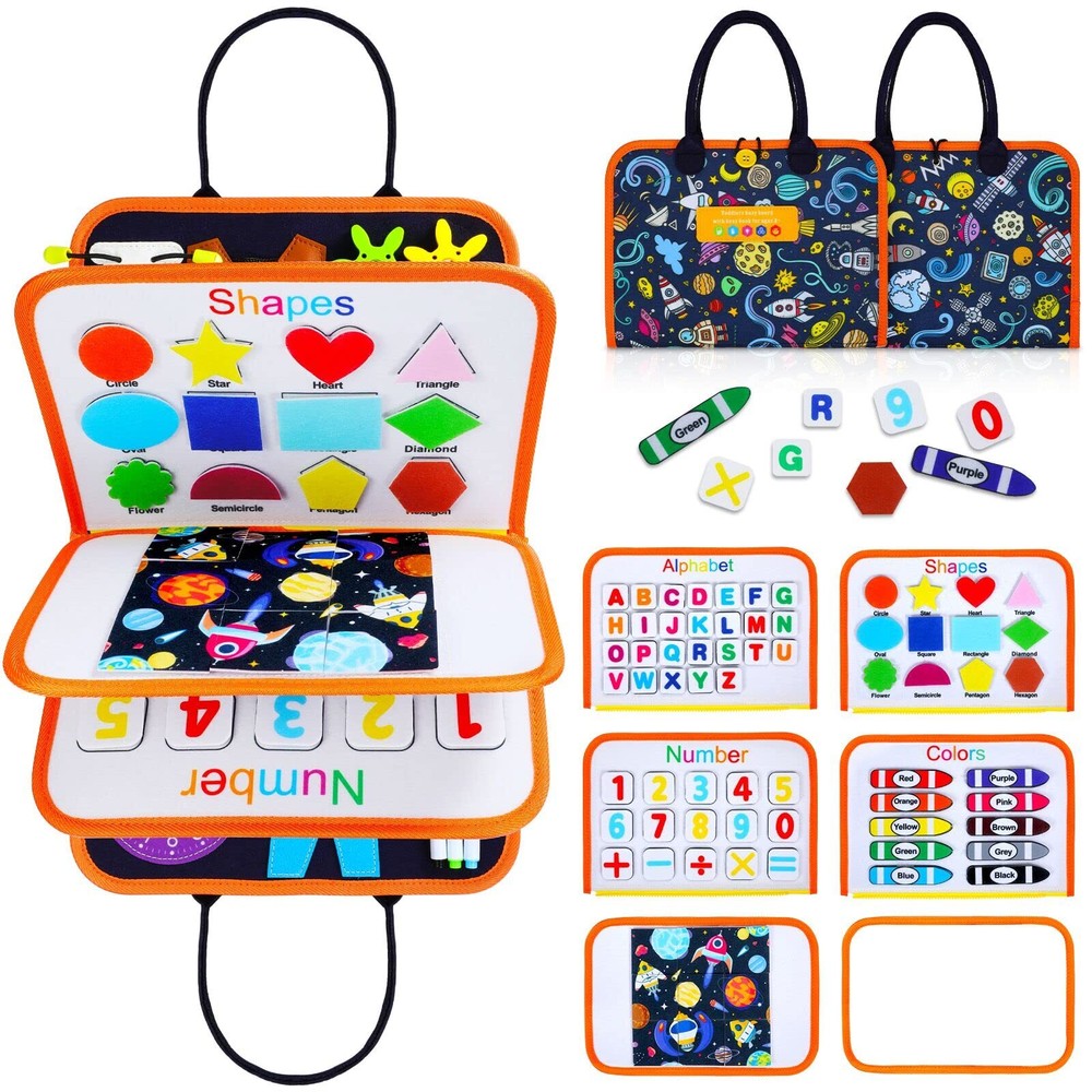 Toddler Busy Board Montessori Busy Board for Toddlers 3+ Years Old Sensory Ac...