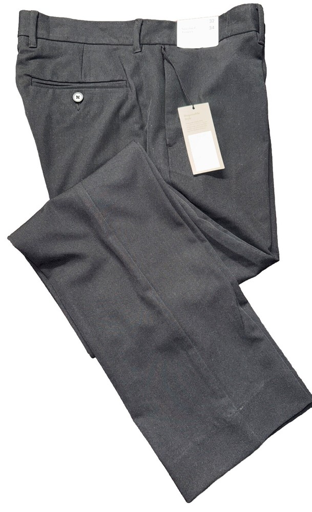 Goodiellow & CO Men's Black Standard Fit Trouser 32x34
