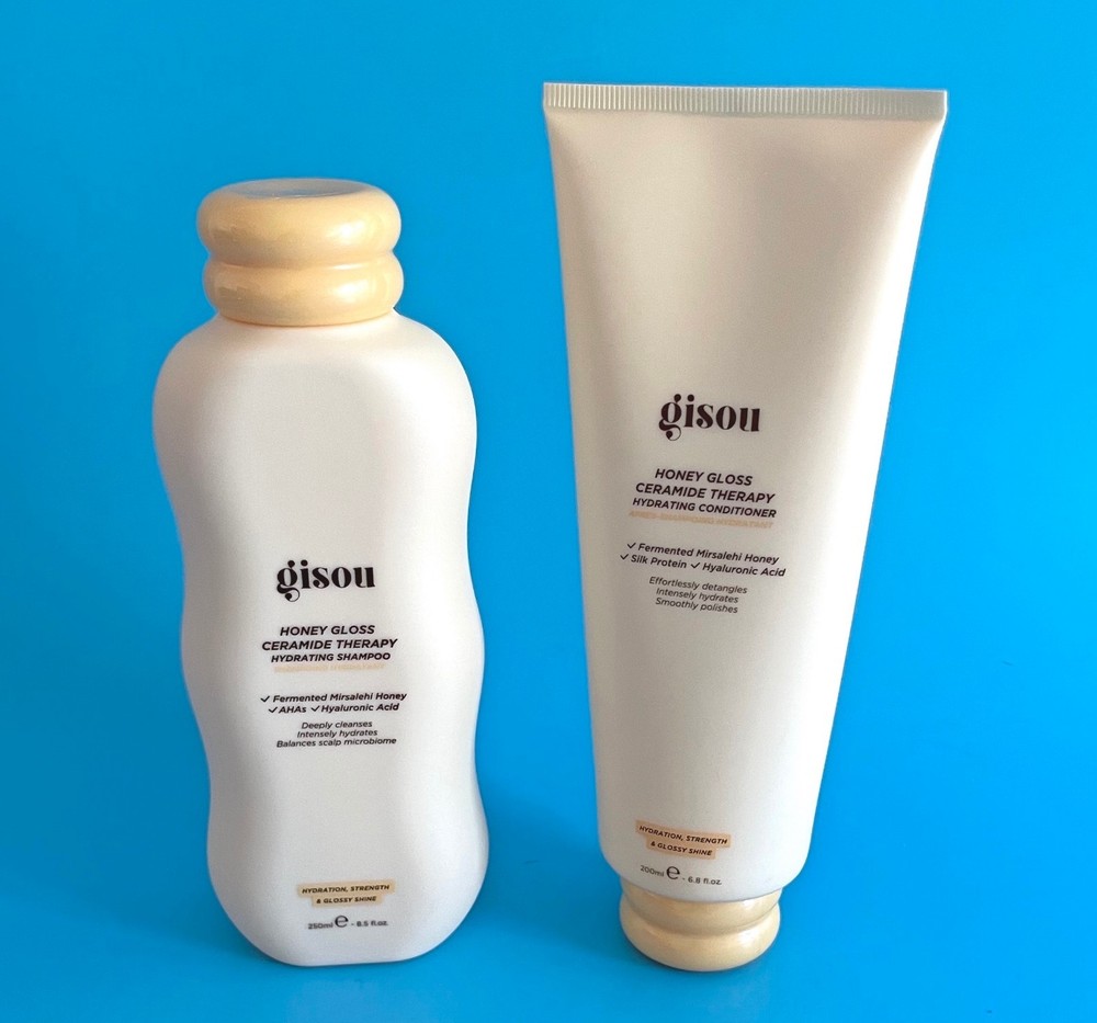 Gisou Honey Gloss Shampoo & Conditioner Duo Set + 5-in 1 Styling Cream - NEW!