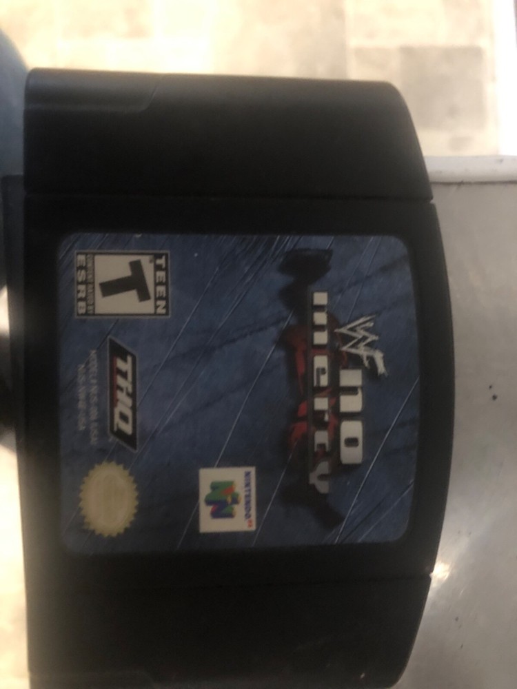 WWF No Mercy (Nintendo 64, 2000) USA-1 Variant Tested & Works Authentic N64