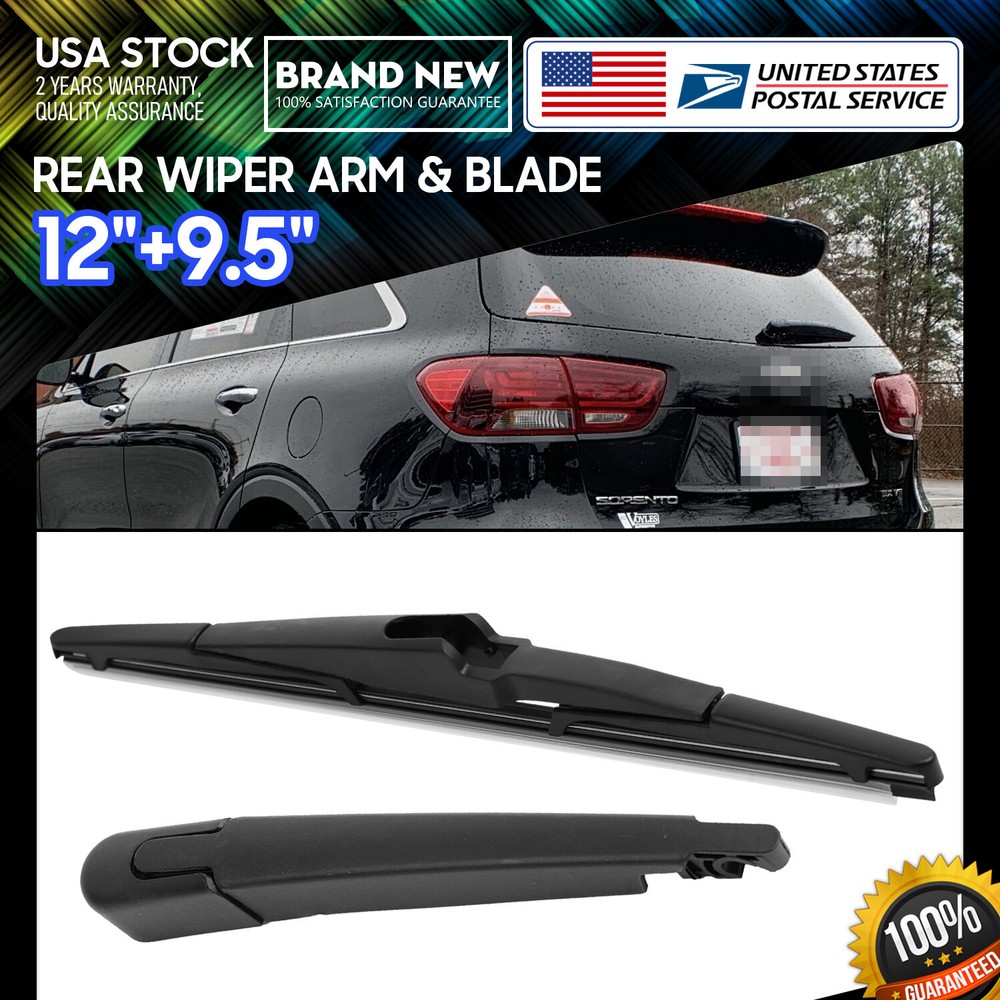 1 Set Waterproof/Durable 12''+13'' Rear Windshield Wiper Blade All Season Set