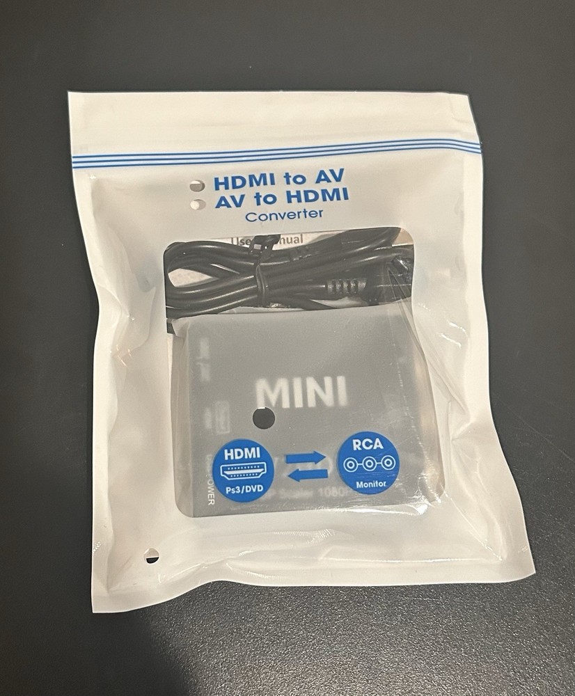 RCA to HDMI Converter for Audio Video Signal Adapter  