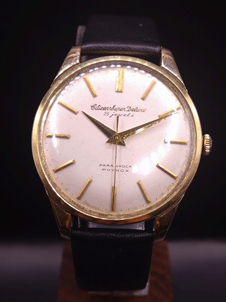 Подлинные винтажные мужские часы Citizen Super Deluxe 1507092 с ручным заводом 14K капитальный ремонт