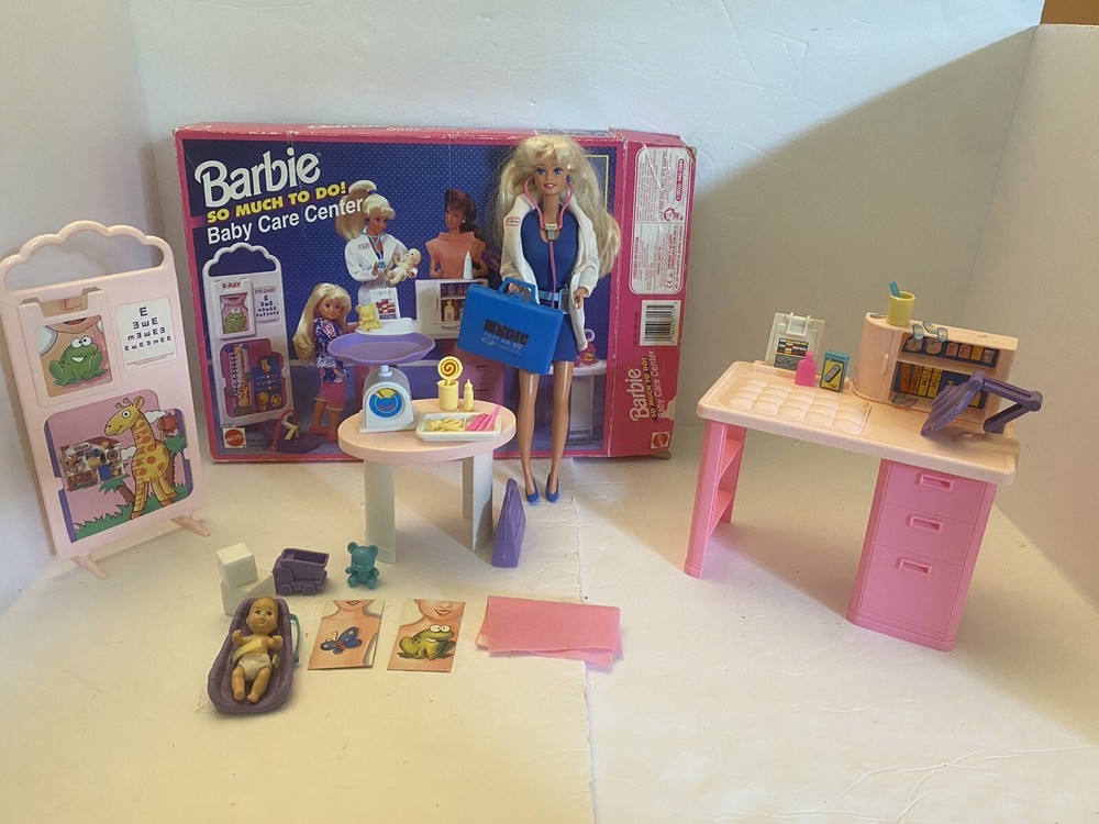 Barbie So Much to Do Baby Care Center set with Dr. Barbie