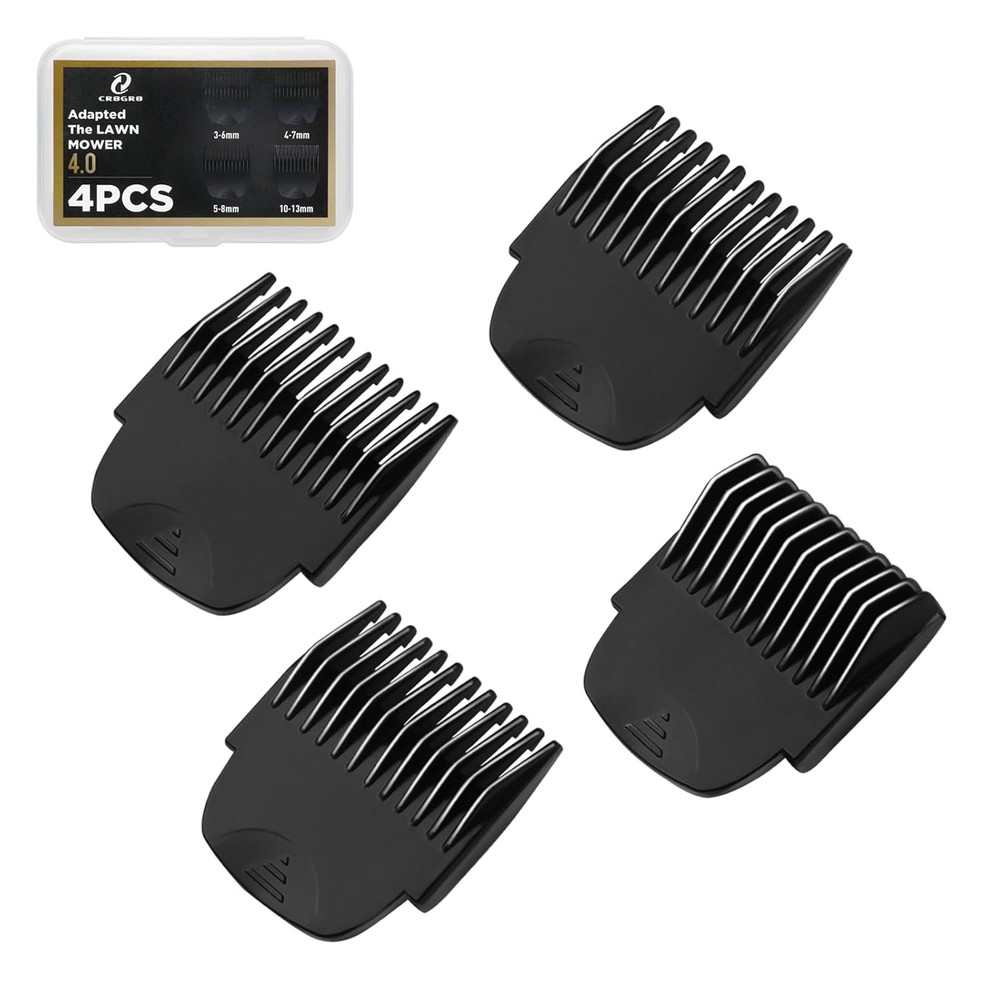 CR8GR8 Professional Guide Comb Fit Cutting Guider for Manscaped 4.0, Black