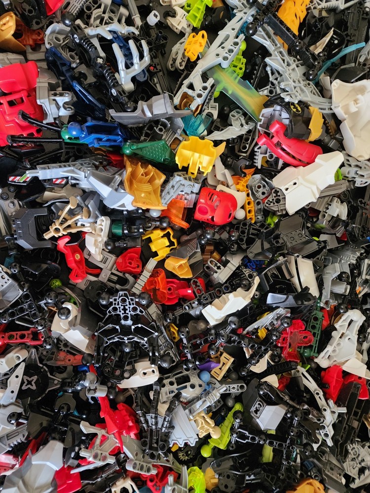 LEGO 50 Random Bionicle Technic and/or Hero Factory Pieces Parts Bulk Genuine