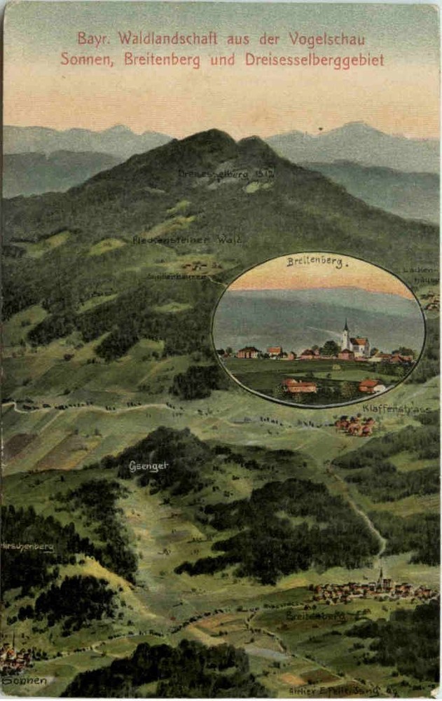 Breitenberg Sonnen - artist postcard Eugen Felle -607368