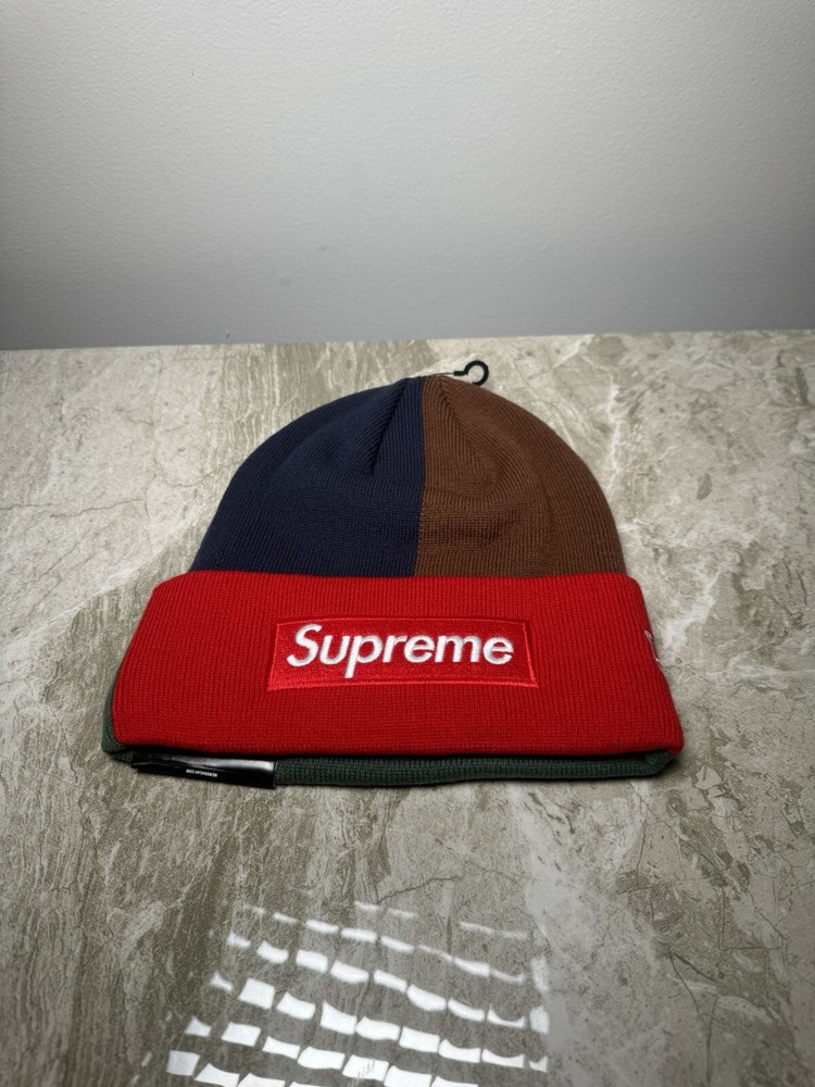 Supreme New Era Box Logo Beanie Black Winter Knit Hat