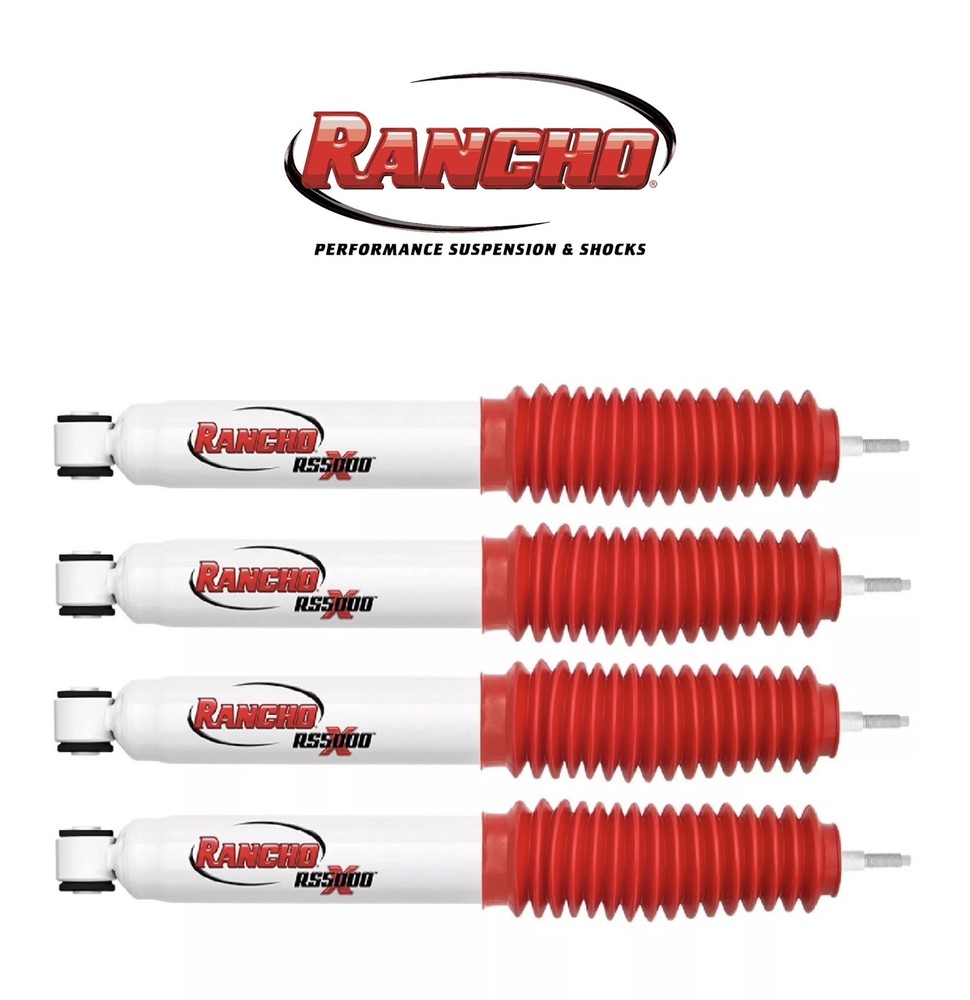 97-04 Ford F150 Rancho RS5000X Front / Rear Shock Absorber Set Super Crew 4WD