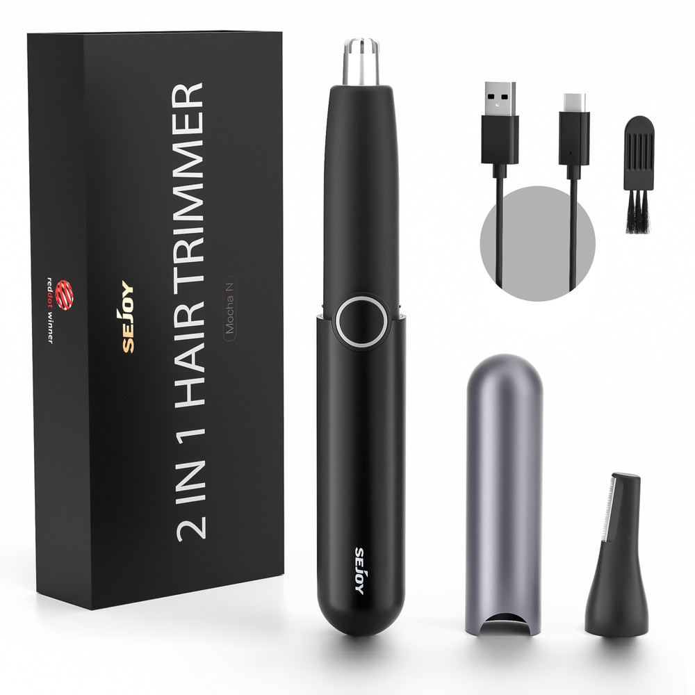 SEJOY USB Rechargeable Electric Nose Ear Eyebrow Hair Trimmer