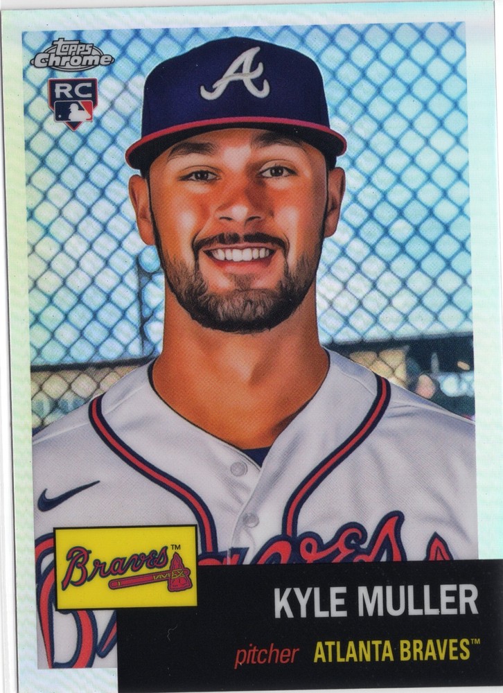 2022 Topps Chrome Platinum Kyle Muller Atlanta Braves Refractor Rookie Card