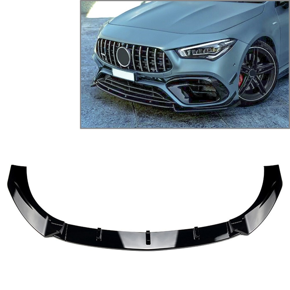 Benz CLA Class Front Bumper Lip Spoiler Splitter Diffuser Guard