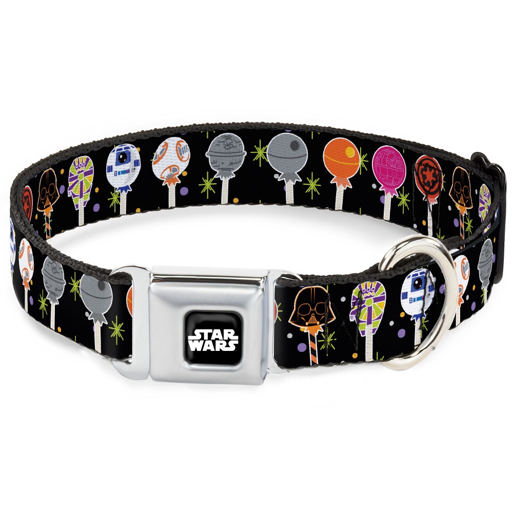 Dog Collar SWBJY-STAR WARS Logo Full Color Black/White Star Wars Festive Lollipo
