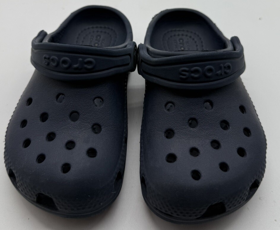 Crocs Classic Size 8 Unisex Kids Clogs - Blue