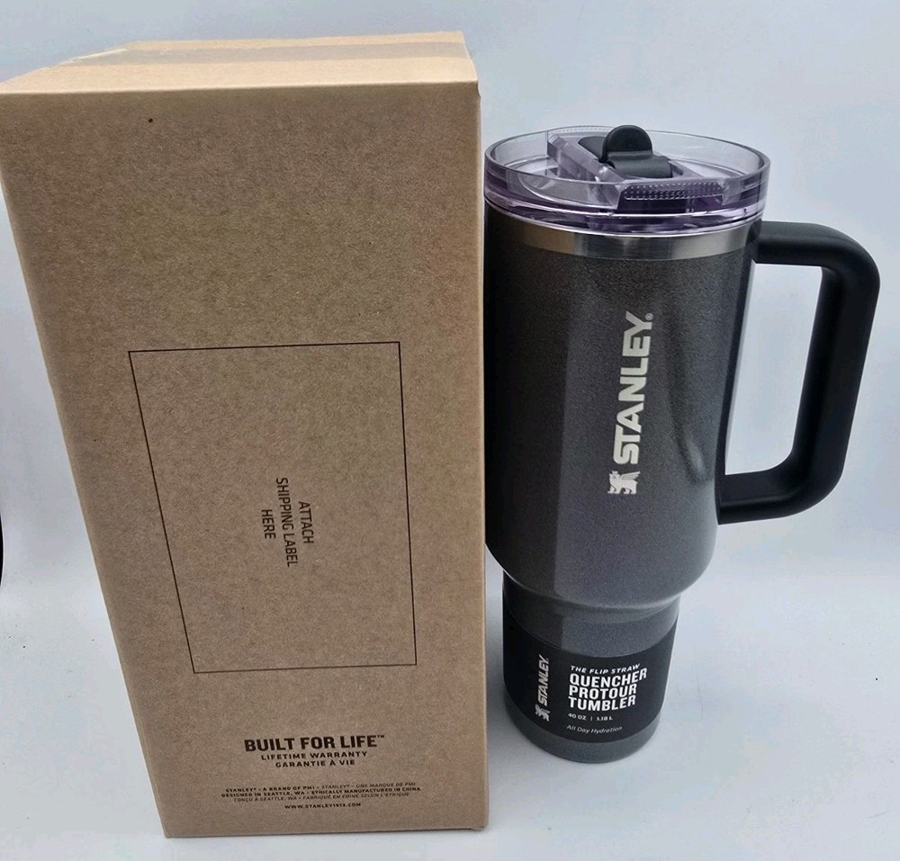 STANLEY THE QUENCHER PROTOUR FLIP STRAW TUMBLER | 40 OZ MIDNIGHT GLITZ - VAULT