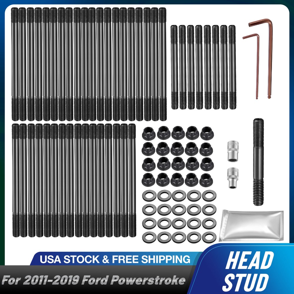 6.7L Head Stud Replacement Kit for 2011-2019 Ford PowerStroke Diesel Cylinder