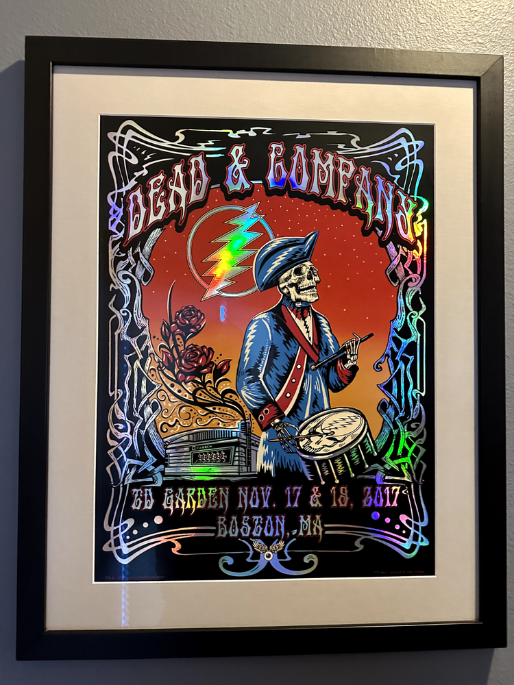 Framed Dead & Co 2017 Boston Garden Concert Poster MA