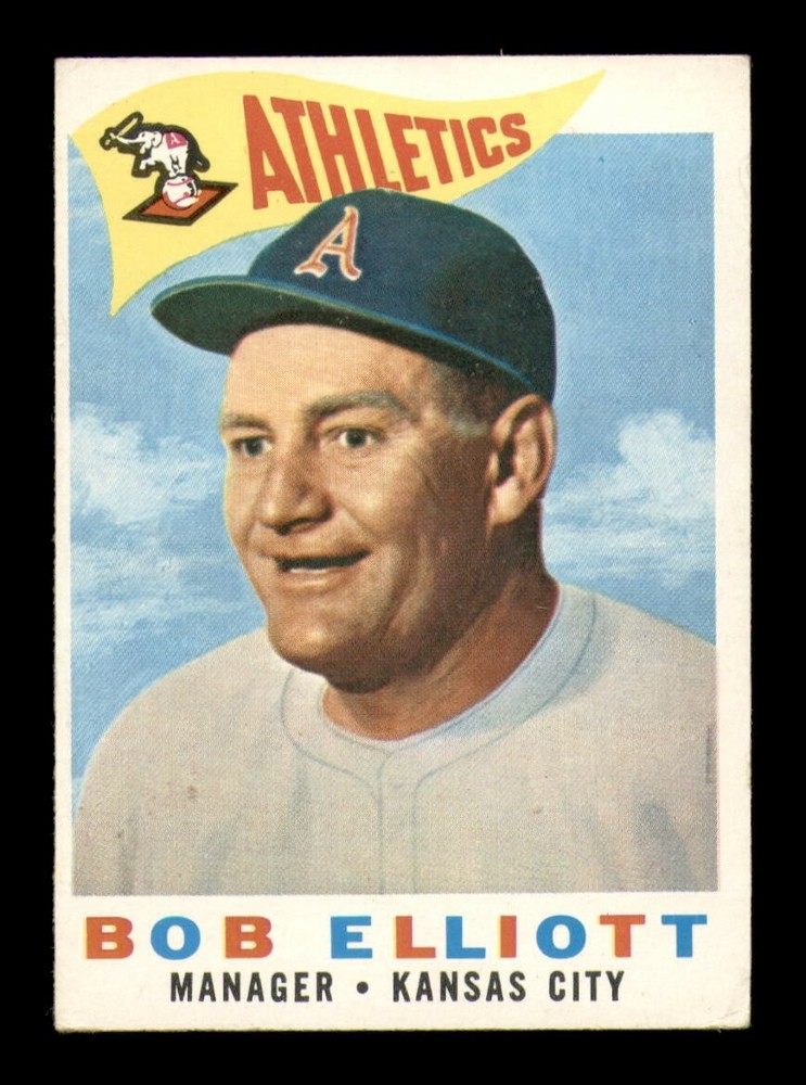 1960 Topps #215 Bob Elliott Manager VG-EX OBGcards Vintage Baseball