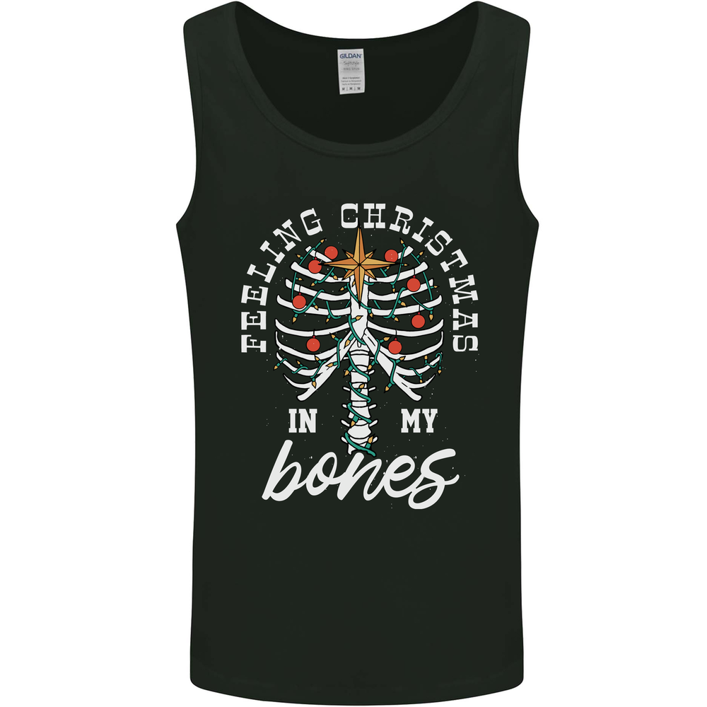 Feeling Christmas In My Bones Mens Vest Tank Top