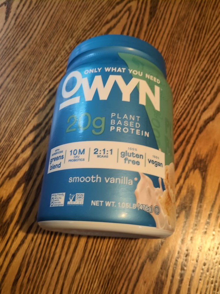 OWYN Only What You Need Plant-Based Protein Smooth Vanilla 1.05lbs Exp 07/08/26