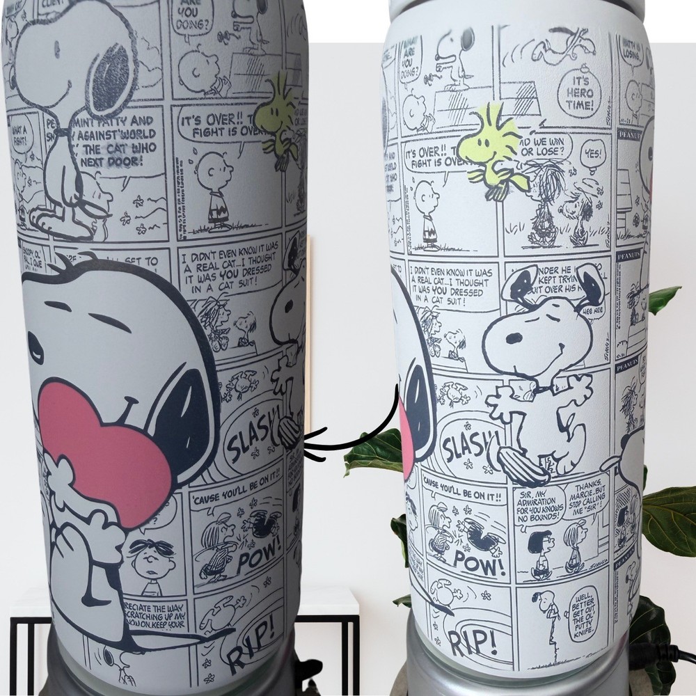 Owala Freesip Water Bottle Stainless Steel 32oz personalized Snoopy