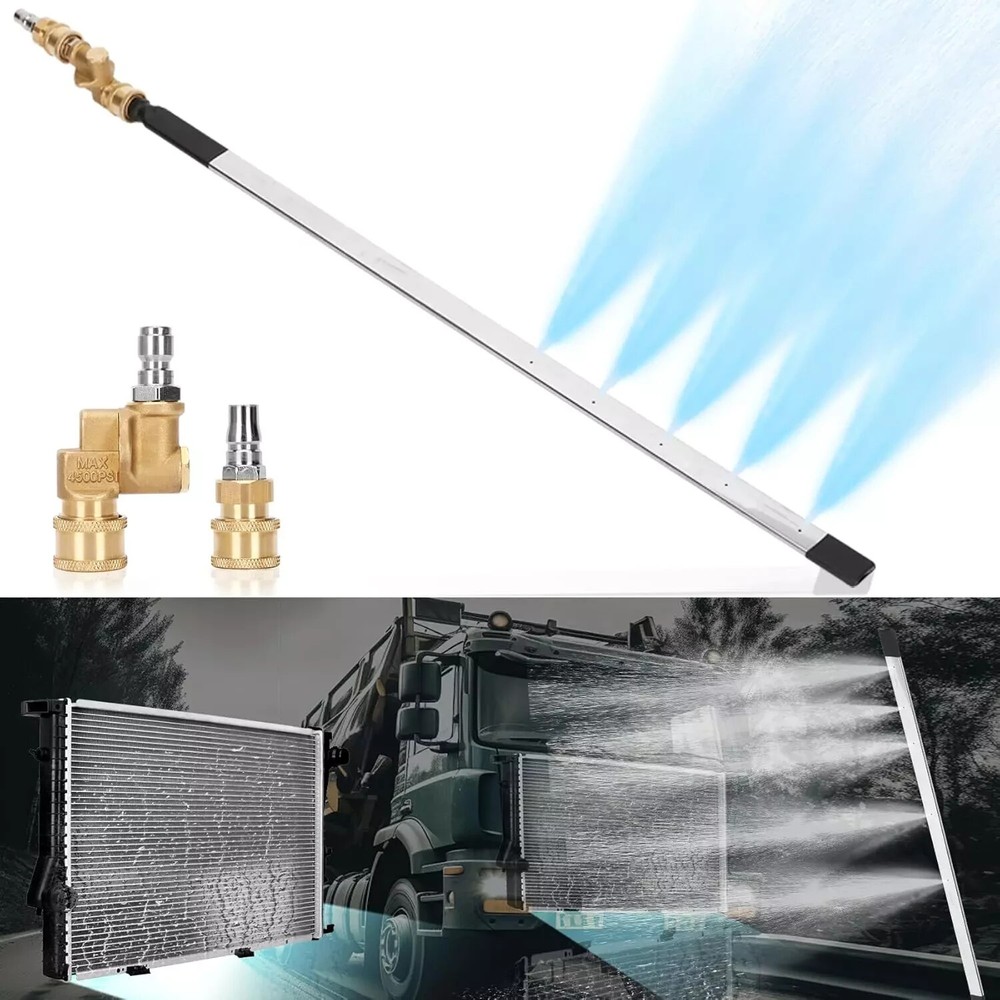 39-inch High-Pressure Radiator Cleaning Wand 4500 PSI for Quiet Flushing