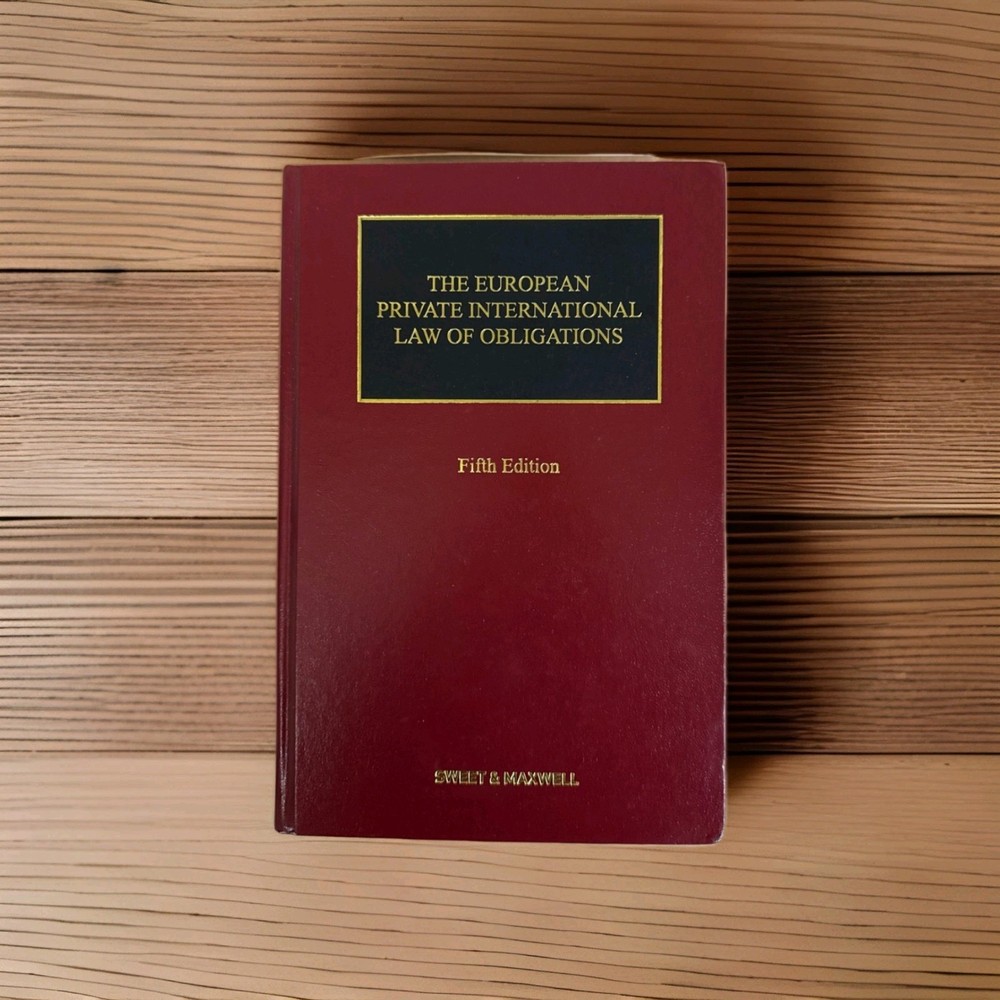 The European Private International Law of Obligations 5th Ed By Richard Plender