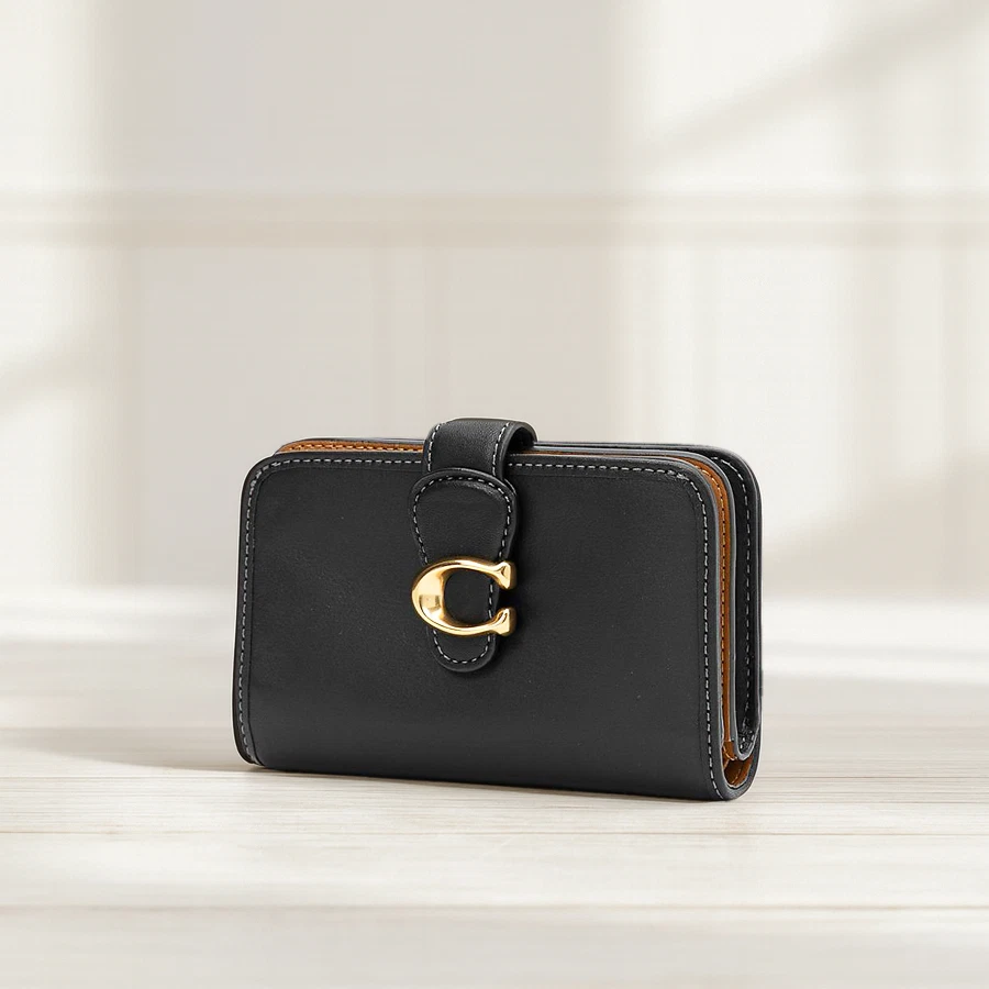 COACH Tabby Medium Wallet Leather Black CA193 outlet New F/S US SLLER