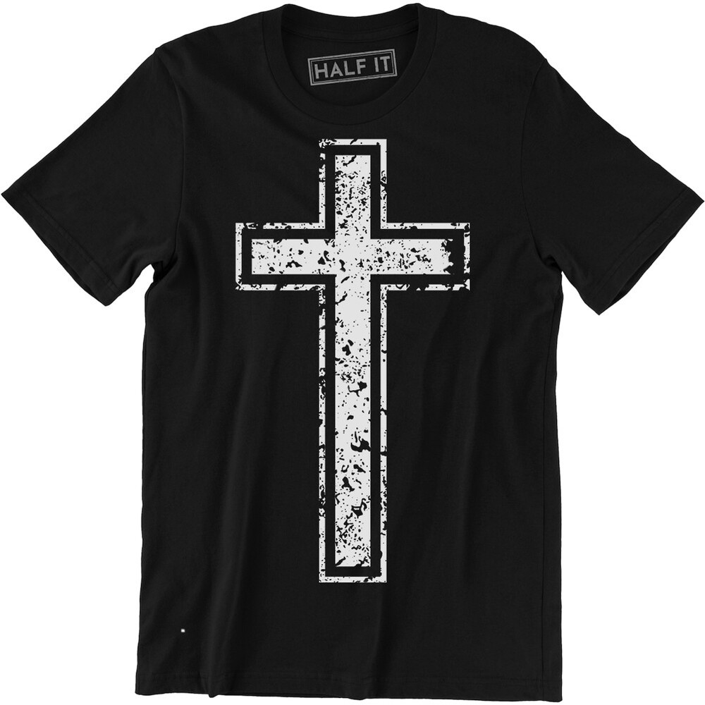 Christianity Jesus Christ Cross Saved Christian Faith Religious Slogan Men's Tee