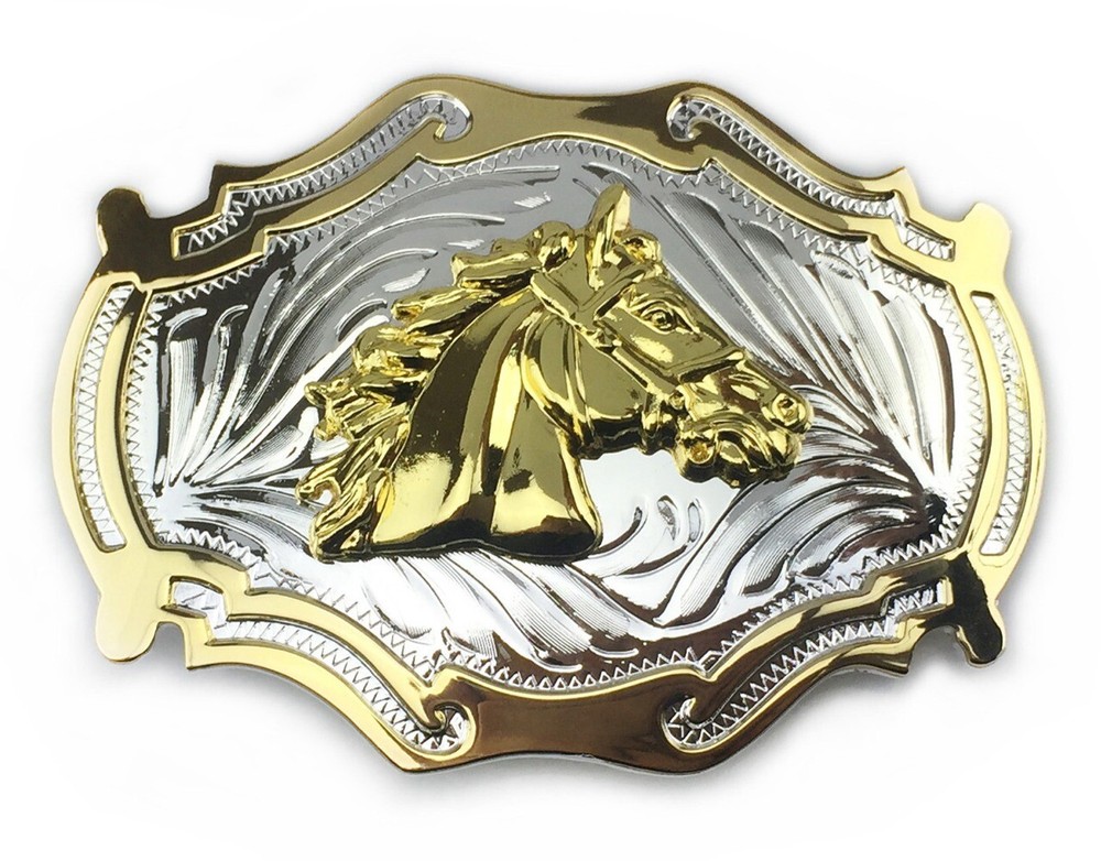 Equestrian Western Belt Buckle for Men & Women Cowboy Rodeo Vintage Style Wear