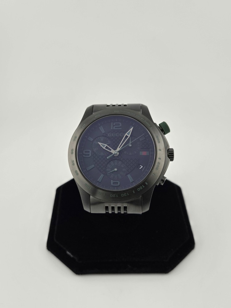 Reloj para hombre Gucci G-Timeless cronógrafo esfera negra - YA126225A (PRECIO DE VENTA SUGERIDO POR EL FABRICANTE 1250 ($)