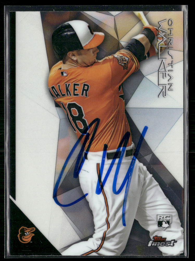 Christian Walker Signed 2015 Topps Finest IP Auto #49
