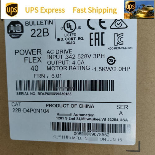 22B-D4P0N104 New Factory Sealed AB 1 YEAR WARRANTY FAST DELIVERY 1PCS VERY GOOD-image