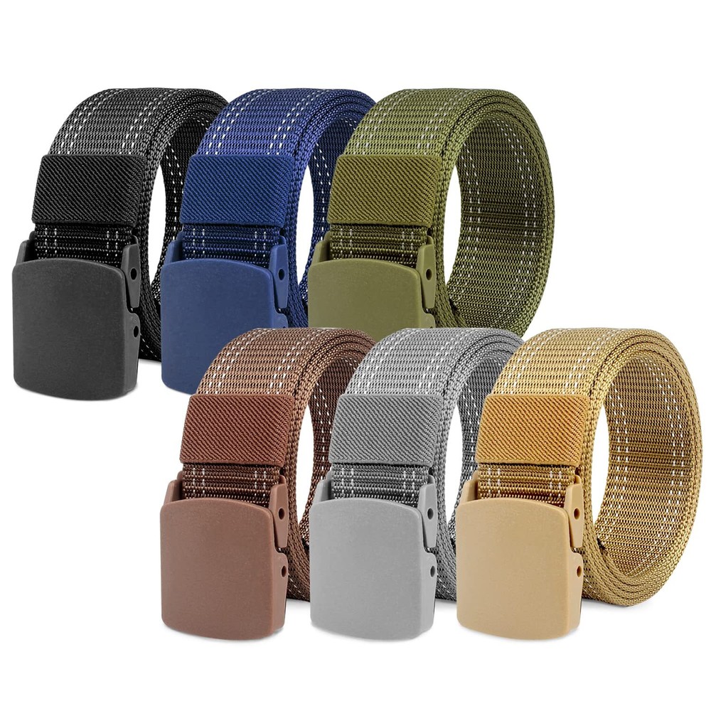 Nylon Military Tactical Plastic Buckle Belt Webbing Canvas Outdoor Web Belt,6...