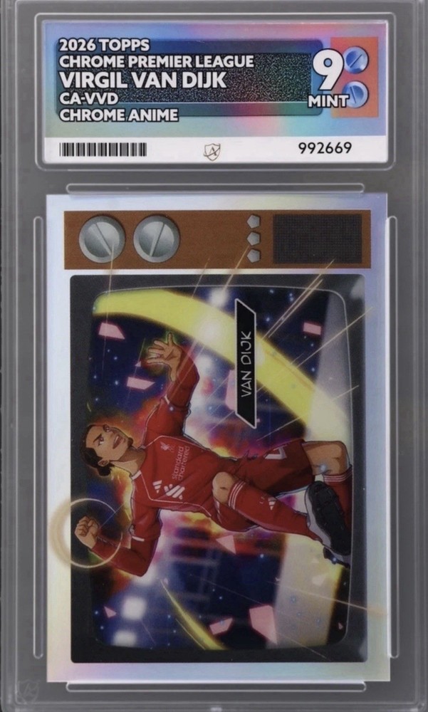 Ace 9 - 2025-26 Topps Chrome Premier League - Anime Virgil van Dijk #Ca-Vvd