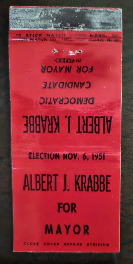 Albert J. Krabbe Democratic Candidate For Mayor 