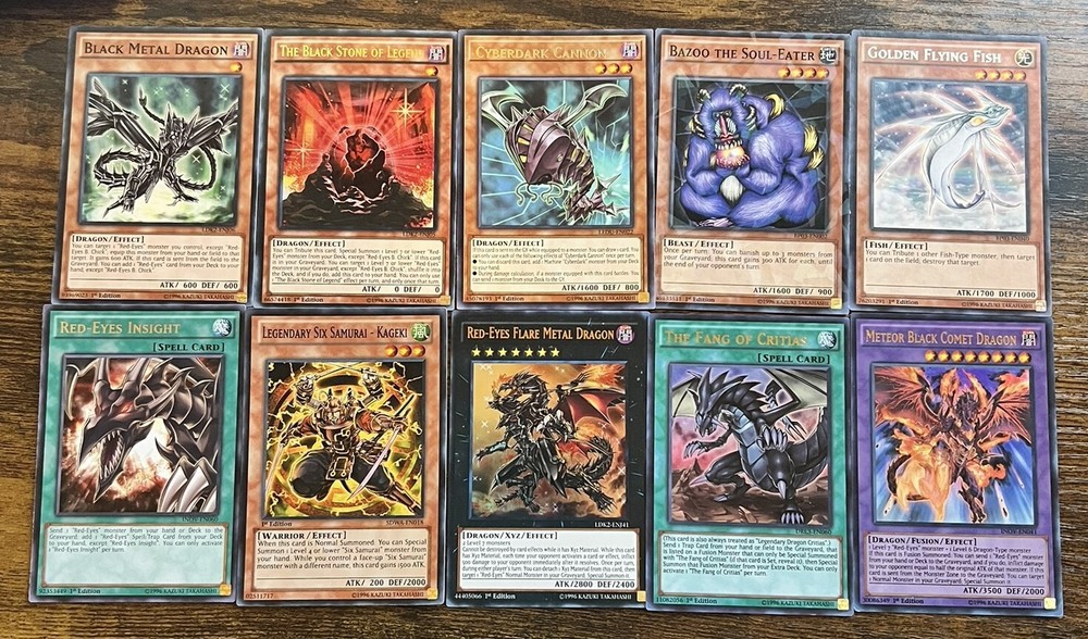 YuGiOh 10-Card Mixed Lot 1st Edition Limited Edition #8