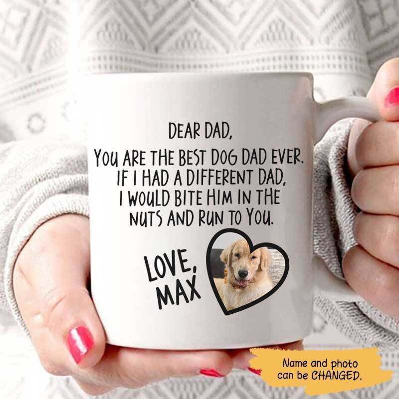 Best Dog Dad Ever Personalized Dog Dad Coffee Mug Family Mug Personalized Custom