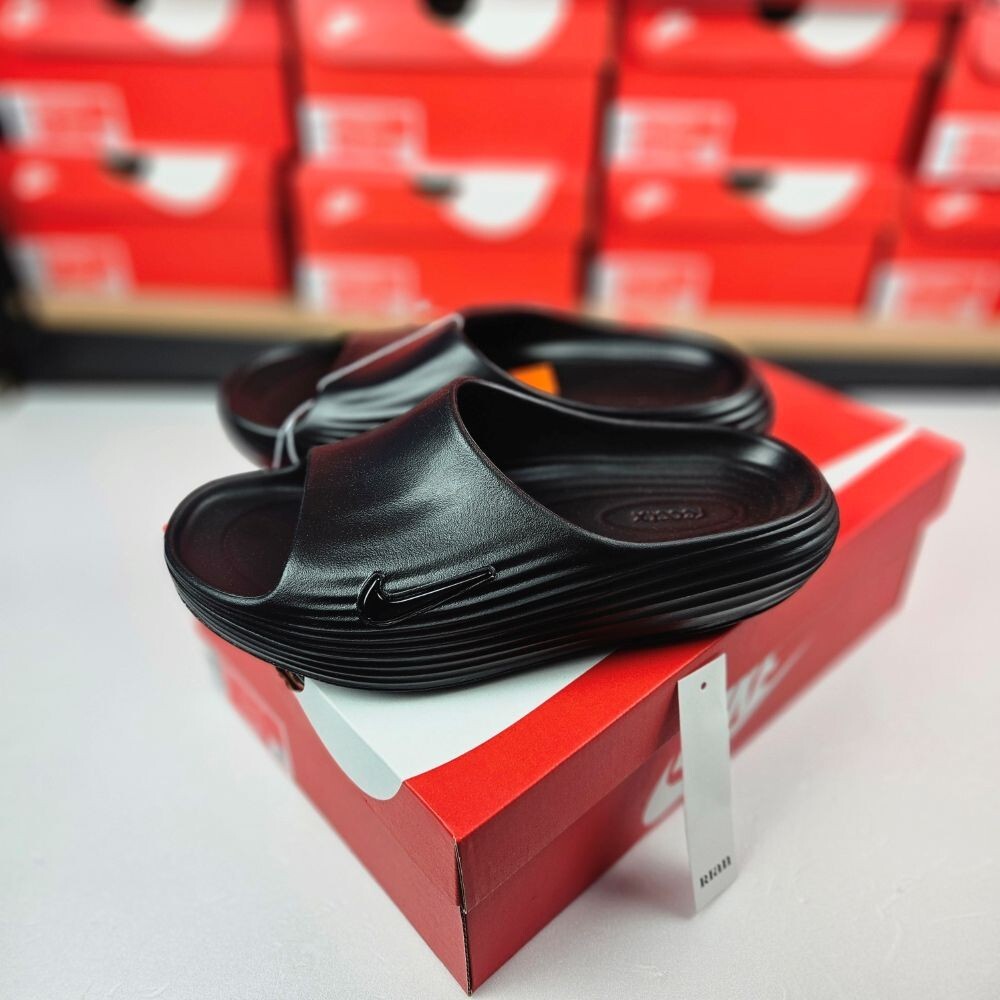 Nike ReactX Rejuven8 Slide Sandals in Black HV4479-001 Available in Multiple Sizes